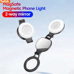 Magsafes Magnetic Phone Light Double-sided Mirror Foldable Magnetic Selfie Light Adjustable Light Phone Stand Fill Light Bracket