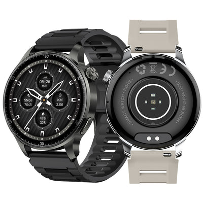 L7 1.52-inch AMOLED Display GPS Altitude+Compass bluetooth Call Heart Rate Blood Pressure Blood Oxygen Monitor Sleep Monitoring IP68 Waterproof Multi-sport Modes Smart Watch