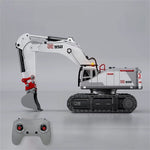 LinkMejor 9581 RTR 1/50 2.4G 28CH All Alloy RC Car Excavator 950  Lead Screw Remote Control Simulation Engineering Vehicles Electric Toys Models