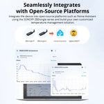 LinkMejor SNZB-02WD IP65 Zigbe LCD Smart Temperature Humidity Sensor Waterproof Work with Alexa Google Home Need LinkMejor Zigbe Hub