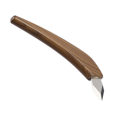 LinkMejor Carving Knife 45 Degree Tip 18mm Blade 150mm Ergonomic Handle Precision Alloy Steel Lightweight Wood Craft Tool