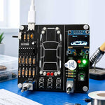 Simulated Car Driving DIY Kit 5V DC Electronic Control Training Circuit Board With Lithium Battery