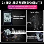 LinkMejor 2.4-inch GPS Wireless Bicycle Computer 5-Star Positioning Type-C Charge Cycle Speedometer Digital Stopwatch Bike Odometer for Road MTB