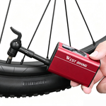 WEST BIKING Mini Electric Bike Pump 4-in-1 Click Valve,  120PSI Portable Air Compressor,  Auto-stop & LED Display, MTB Road Tire Inflation