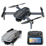 LinkMejor SPACE MINI 249g GPS 3KM 5G Repeater Digital FPV with 4.5inch LCD Screen Controller 2.7K 30fps Dual Camera 3-Axis Brushless Gimbal Foldable RC Drone Quadcopter RTF