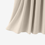 LinkMejor Women Elegant Stand Collar Sundress Sleeveless A-Line Midi Party Prom Dress