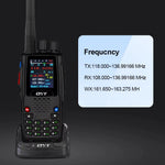LinkMejor KT-A16 Airband Handheld Radio 6W High Power 118-136MHz Walkie Talkie 200 Channels 10 NOAA Channels VHF VOXs Long Battery Long Range Transceiver with 1.77inch Color LCD Screen