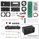 FM Radio DIY Electronics Kit Bluetooth 5.0 Speaker with Voice-activated Level Indicator DIY Electronic Kit DC5V Bluetooth Speak
