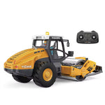 YI GONG YG131 RTR 1/50 2.4G RC Car Alloy Road Roller H13IX Simulation Engineering Electric Remote Control Construction LED Light Sound Fully Function Vehicles Models Kids Children Toys