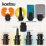 LinkMejor Air Pump Air Valve Adapter Kit Paddle Board Air Nozzle Multifunctional Conversion Head Air Adapter with 4 Air Valve Nozzles