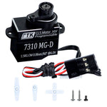 LinkMejor 7310 MG-D 1.5kg Stainless Steel Gear RC Servo for RC Helicopter Aircraft Drones Models