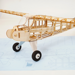 LinkMejor J3 Cub 1010mm Wingspan Balsa Wood RC Airplane Trainer KIT