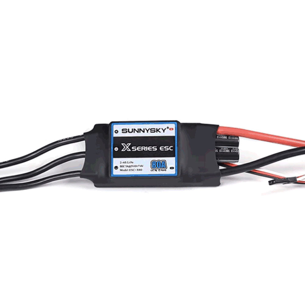 LinkMejor X Series 80A 2-6S Brushless ESC With 5V/6V/7.4V 5A BEC 4.0mm XT60 Plug For RC Airplane