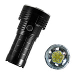 LinkMejor HK05 5*SFN60 30000LM 1000M Long Range Powerful LED Flashlight with 3*21700 Battery Type-C USB Rechargeable High Power Output Strong LED Torch