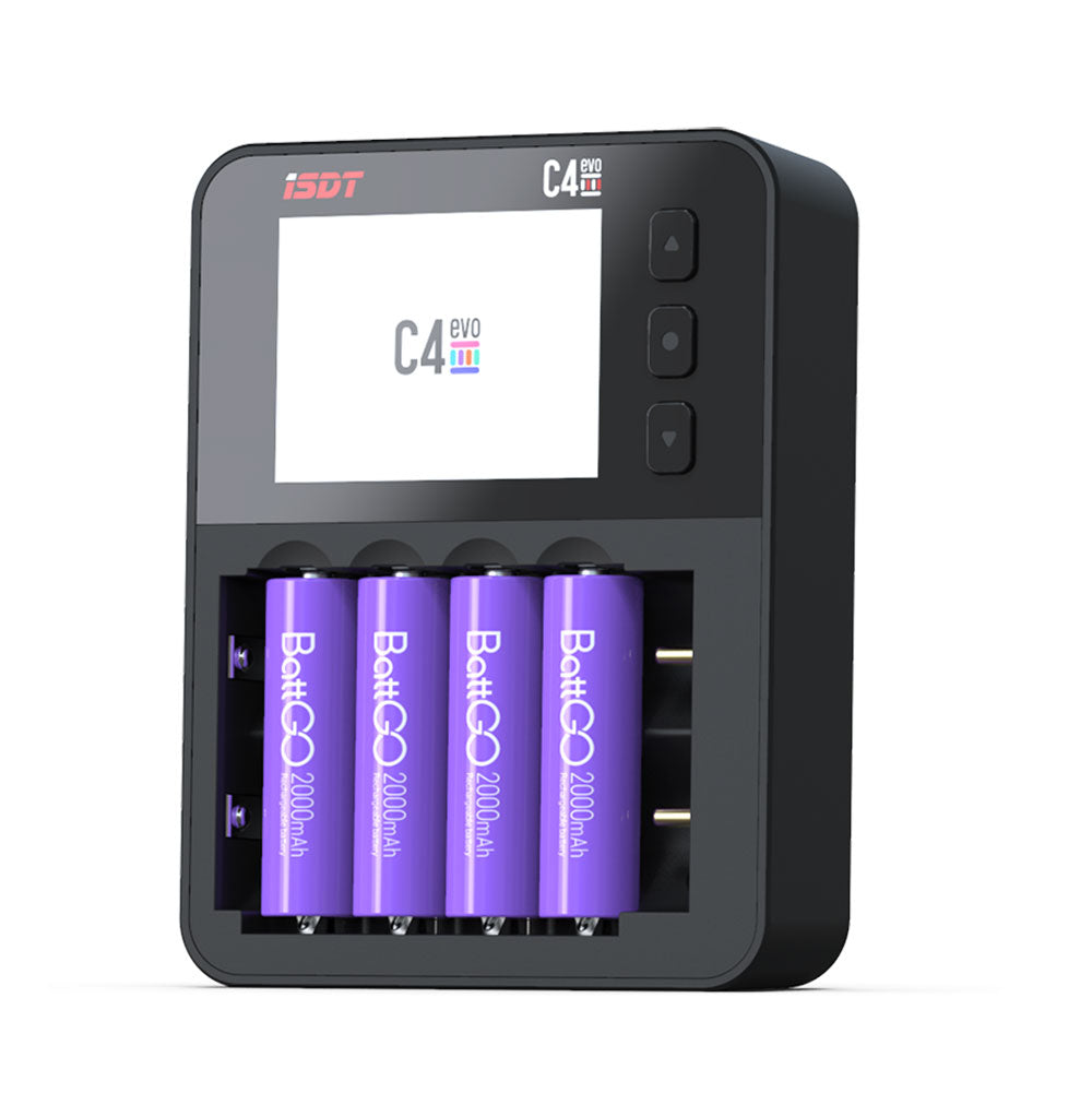 LinkMejor C4 EVO 36W 8A 6 Channels Smart Battery Charger With USB Output For 18650 26650 26700 AA AAA Battery
