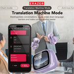 LinkMejor ERAZER XF28 AI Translation Headset Wireless bluetooth 6.0 Earphone LCD Full-Color Smart Display 12mm Speakers 135 Languages Open-ear Sports Headphones