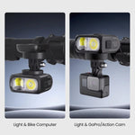 Magicshine HR 1300 Dual Mount Bike Light 1300 Lumen Cut-Off Beam USB-C Rechargeable Bicycle Headlight IPX6 Waterproof For Road Commuting