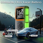 Wireless Dual Digital Display Car Tire Inflator with Auto Shutoff Charging Lighting Car and Motorcycle Air Pump