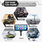 M630 Pro / M630 Max 6.5" Motorcycle Touch Screen Wireless Android Auto CarPlay Smart Portable Display IPS Removable Bracket IP67 Waterproof Bluetooth Monitor