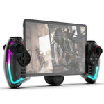 LinkMejor PG-9777S Hall Joystick bluetooth Telescopic Game Controller with RGB Light Dual Motor Vibration for Android iOS Switch PC PS3 Tablet Phone Wireless Gampad