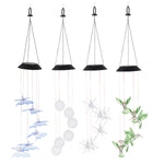 6cm Ball/Hummingbird/Sea Urchin/Butterfly Solar Wind Chime Light Waterproof Home Bedroom Decoration Supplies