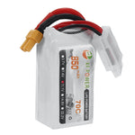 LinkMejor 11.1V 850mAh 70C 3S LiPo Battery XT30 Plug for RC Drone