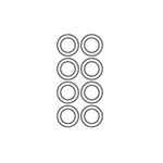 LinkMejor 14210 14207 14301 14302 14303 Ball Bearing Original RC Car Parts R1810 or R168Z