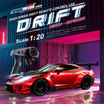 LinkMejor 080 RTR 1/20 2.4G 4WD Drift RC Car Mini Race LED Light High Speed Racing On-Road Full Proportional Classic Retro Electric Remote Radio Control Vehicles Model Toys