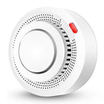 Tuya WiFi Smoke Detector Ceiling Mounted Fire Alarm Smart Home Tuya APP Control 80dB Battery Powered Sensor