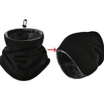 LinkMejor 1pc Winter Thickened Fleece Outdoor Cycling Scarf, Warm Neck Gaiter, Windproof Dust Mask, Polar Fleece Neck Cover