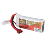 LinkMejor 7.4V 2500mAh 35C 2S LiPo Battery T Deans Plug for RC Drone
