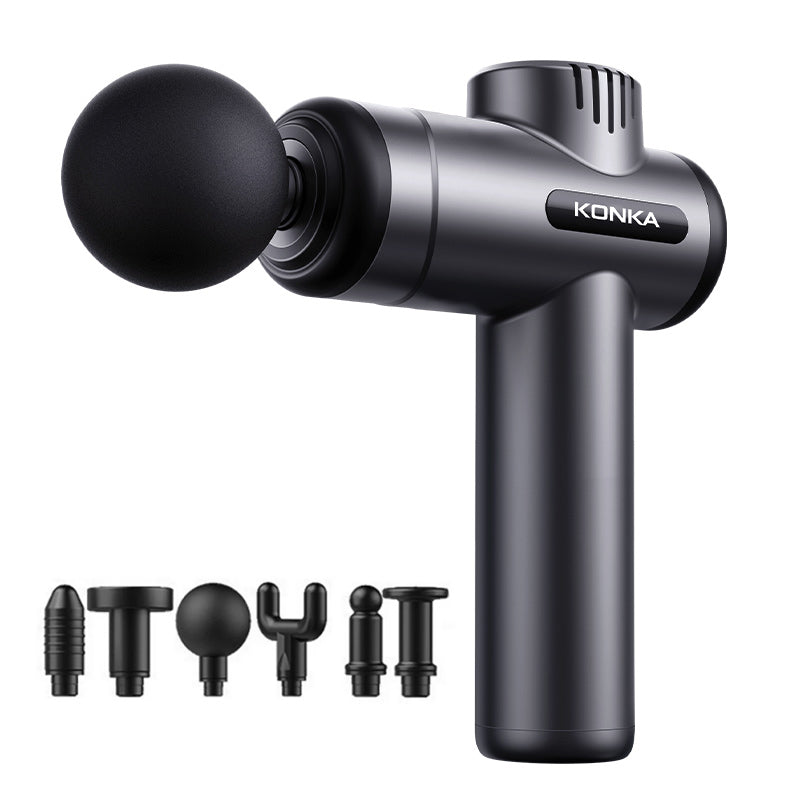 LinkMejor V19 Fascia Gun 6 Speeds Adjustable 6 Massage Heads Massager Gun Relieve Fatigue Muscle Relaxation 1200mAh