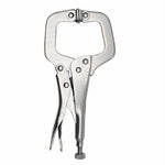 6.5 Inch Heavy Duty C Clamp Locking Pliers Carbon Steel with Swivel Pads for Woodworking Welding Adjustable Table Grip