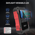 LinkMejor Car Battery Jump Starter with Air Compressor 3000A Car Battery Booster 150PSI Portable Power Pack Jump Box with LCD Display for Gas Diesel Engine Vehicles