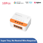 10Pcs Sonoff ZBMINI L2 Smart Zigbe3.0 Switch No Neutral Required Intelligent Two-way Control Relay Module Timer Voice Control with Alexa Google Zigbe Hubs