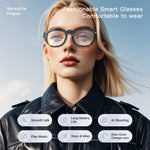 GS380 bluetooth 5.4 AI Smart Shooting Glasses Support Voice & Gesture Control 10H Battery Built-in Speaker for Photo Video Recording Translation Navigation