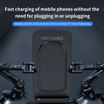 15W Desktop Vertical Wirelss Charger Fast Wireless Charging Holder Stand for iPhone 17 17Pro 16 Pro Max 15 14 13 for Xiaomi 17pro for Samsung Galaxy S25 Ultra for Huawei Mate XTs