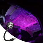 LinkMejor Car Atmosphere Lamp Music Rhythm Projector LED Car Magic Ball Lamp Party Stage Stage Voice Control Romantic