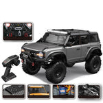 HB Toys RTR R1001/2/3 Upgraded Version 1/10 2.4G 4WD RC Car with Winch Differential Lock Full Proportional Rock Crawler LED Light 2 Speed Off-Road Climbing Truck Vehicles Models Toys
