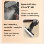 2 in 1 Mini Cleaning Mop with Self-Wringing Sponge Head for Wet and Dry Use Versatile Household Cleaning Tool Easy to Use and Clean with Ergonomic Design