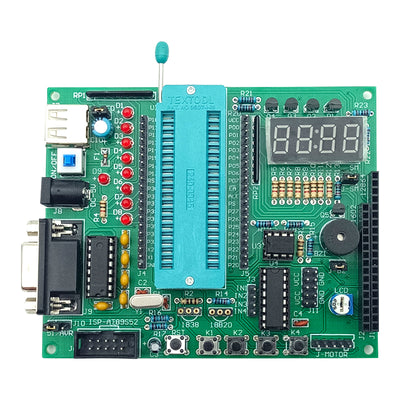 DIY JZ-K3 C51 Microcontroller Development Kit MAX232 USB DC Port Self-Reset Protection Multi-Interface Support LED Display Module