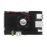 Orange Pi 5 Aluminum Alloy Case with Cooling Fan Active Passive Cooling Radiator with Heatsink Heat Dissipation Metal Enclouse for Orange Pi 5/5B/5 Plus