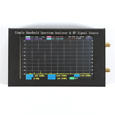 Handheld Spectrum Analyzer ZQ6 35MHz-6000MHz with Tracking Source Signal Generator ARM Processor 4.3 Inch Touchscreen Portable RF Testing Device