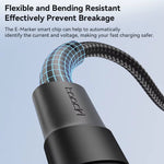 LinkMejor TQ-X16 2.4A USB-A to Micro USB Cable Fast Charging Data Transmission Tin-plated Copper Core Line 1M/2M Long for Huawei P Smart 2021 for Xiaomi 4C for iQOO U3x