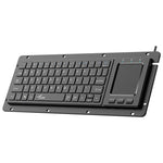LinkMejor DS-9898 Trackball Touch Industrial Keyboard 64-Key USB Integrated Touchpad Gesture Control Keyboards for CNC PC