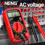 LinkMejor Professional Digital Multimeter High Precision AC/DC Voltage Current Resistance Tester with Low Battery Indication ABS Material Ideal for Electrician Maintenance Tasks
