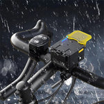 LinkMejor Q4 1600LM Super Bright Bike Headlight 50W Output 2 in 1 Dual Distance Beam USB Rechargeable Mini LED Waterproof Bike Front Light with Wireless Remote for Night Riding