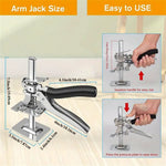 120kg Capacity Carbon Steel Tile Leveling Clips Labor-Saving Arm Jack Door Panel Drywall Lifter with Adjustable Handy Home Improvement Tool