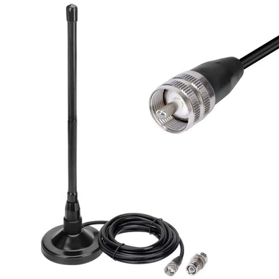 LinkMejor AD-275 CB Radio Antenna 27MHz Frequency High Gain with Magnetic Base for Mobile Ham Radio