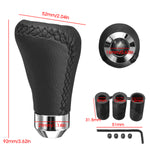Universal 5 Speed Car Leather Shift Knob Manual Gear Stick Shift Shifter Lever